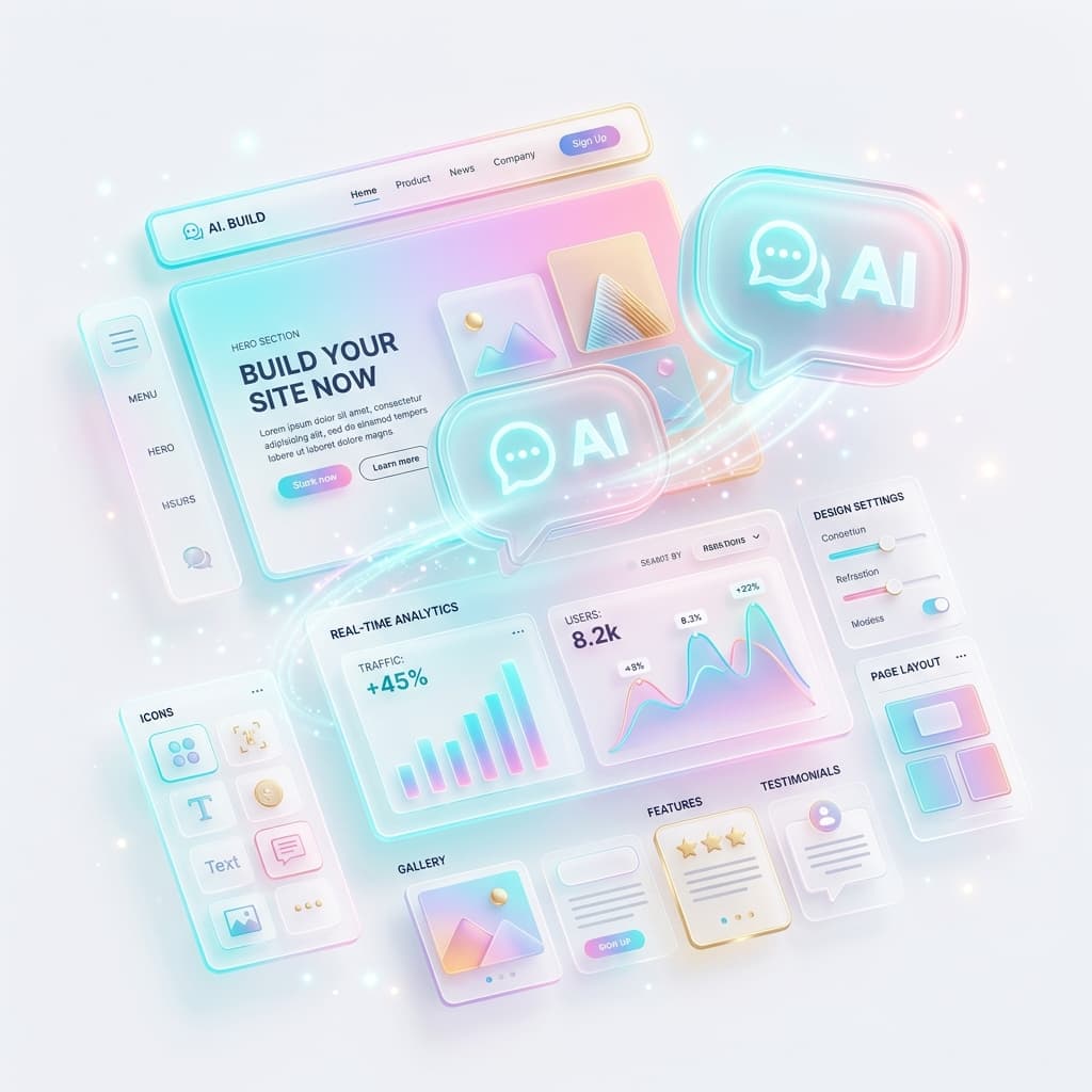 AI Website Builder Illustration
